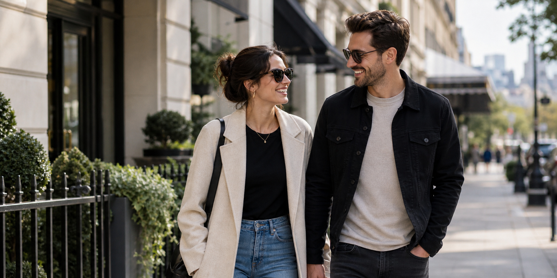 Adults laughing together
